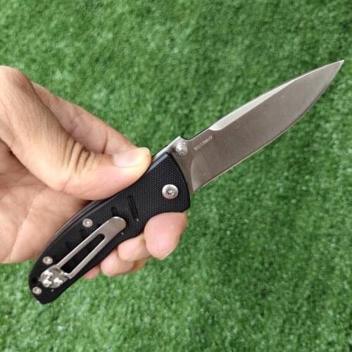 Enlan EM-01 Folding knife 8Cr13Mov Steel blade G10 Handle Camping Hunting Survival Fishing Utility Super Military Knife EDC tool