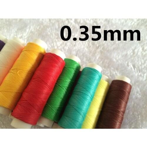 JH003 0.35mm 50m Long Waxed Thread Waxed String for Leather Sewing Leather Waxed String