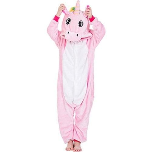 Animal Onesies Lion Deer Fox Kigurumi Overalls Kids Flannel Warm Soft Sleep Suit Boy Girl Festival Christmas Party Funny Pajamas