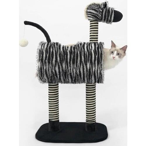 Height 90 cm cat scratcher Climbing Scratching Frame with Hanging Ball for Kittens Cat Tree Pet tower house HW102