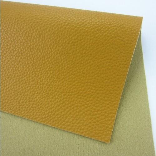 Brown Lichee Textured Faux Synthetic PU Leather Fabric For DIY sawing Accessories A4 Sheet 8"x11.8" 1piece T503