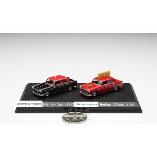 Mini alloy car model 1/87 taxi 2pcs/set