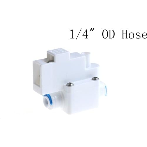 One Pole 1/4" OD Water Tank High Pressure Switch Reverse Osmosis System With Crimp Terminal Normally Close Hose Connection