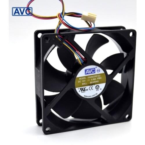Original For AVC 9025 9225 DS09225B12U 4-wire double ball temperature control PWM cooling fan