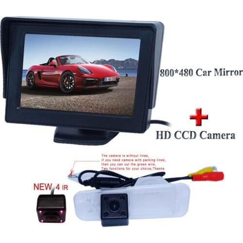 Adapt for KIA K2 Rio Sedan car reversing camera with 4.3" car screen monitor 800*480 during promotion higest night vision