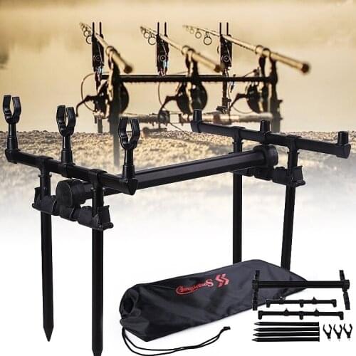 Sougayilang Carp Fishing Rod Pod Stand Holder Fishing Pole Pod Stand Fishing Tackle Fishing Accessory