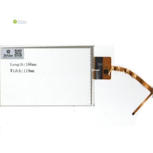 ZhiYuSun KDT-6087 186mm*119mm 8inch NEW touch screen panel 186*119 TOUCH glass sensor for DVD car Capacitive touch screen