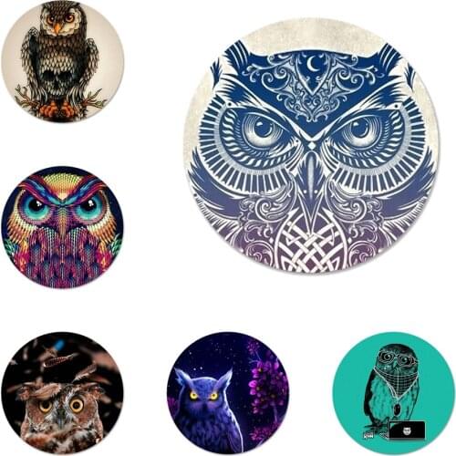 Owl Badge Brooch Pin Accessories For Clothes Backpack Decoration gift 58mm
