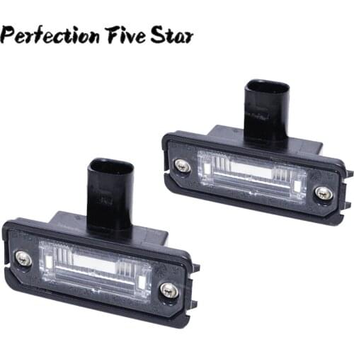 1J6943021B For Volkswagen VW Beetle 2006 2010 GOLF MK4 1998 2000 2004 Lupo Phaeton Polo Pair 2Pcs License Plate Light Lamp