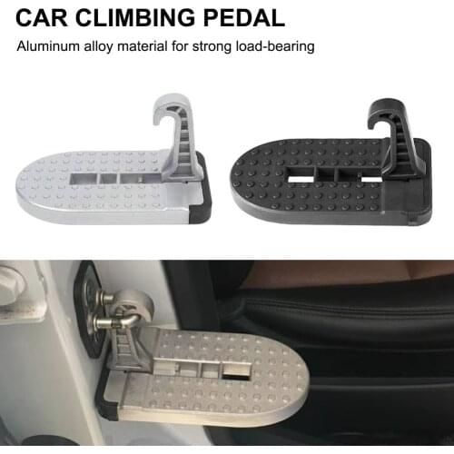 1 Piece Universal Climbing Car Roof Door Ladder Folding Car Door Lock Hook Mini Foot Ladder Aluminum Safety Hammer For SUV Truck
