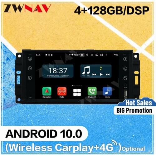 128G Carplay Android10 screen Multimedia DVD Player for Jeep Compass Wrangler universal car GPS Navi Auto Radio Stereo Head unit