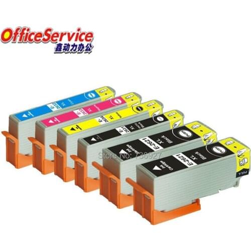 6X Compatible Ink 26XL T2621 T2631 T2632 T2633 T2634 For Epson XP-510 605 610 615 700 710 800 810 printer Inkjet Cartridge