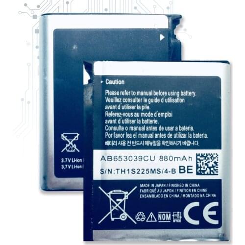 Phone Battery AB653039CE AB653039CU For Samsung S7330 F609 E958 U900 U800E U808E E950 U908E 880mAh
