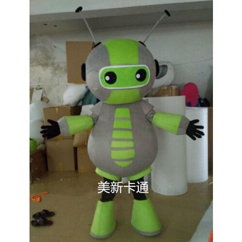 Robot Mascot Costume Promotional Props Halloween Party Fancy Cosplay Dress Adult Size Mascot Costume Free Shipping