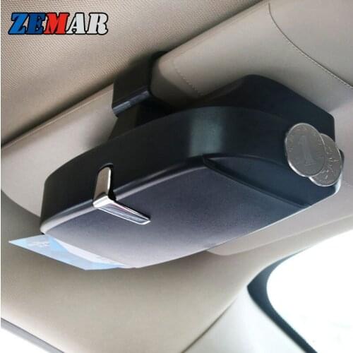 Car Glasses Box Storage Holder Sunglasses Case for Audi A3 A4 A6 8V B5 B6 B7 B8 C5 C6 Mercedes Benz W204 W203 W212 Accessories