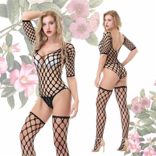 Fishnet Teddy Bodysuits catsuit Sexy Lingerie Women Erotic Underwear Bodystockings Baby Doll Intimates Mesh Body Sexy Stockings