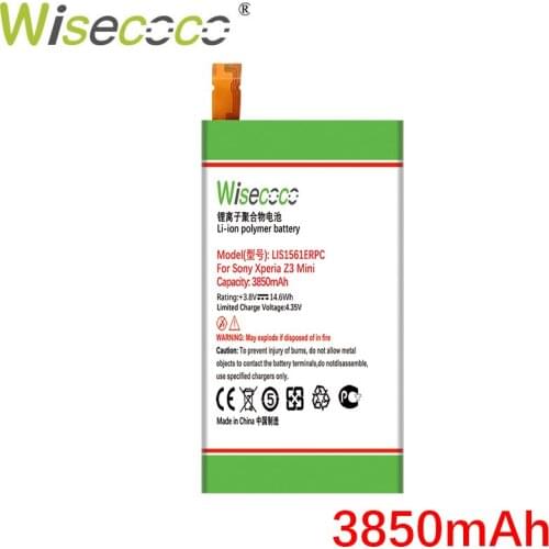 WISECOCO 3850mAh LIS1561ERPC Battery For Sony Xperia Z3 Compact Z3c mini D5803 D5833 For C4 E5303 E5333 E5363 E5306 Phone