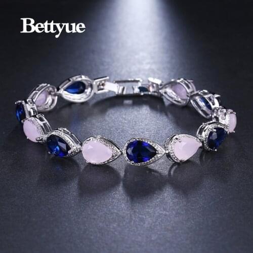 Bettyue Brand Charm Fashion AAA Zircon Three Colors Wholesale Jewelry Bracelets For Woman Europe And America Style Wedding Gifts