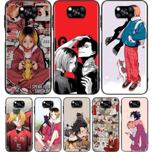 Kozume Kenma Haikyuu Anime For Xiaomi Poco X3 NFC M2 X2 F2 C3 M3 Pocophone F1 Pro Mi Play Mix 3 A2 A1 6 5 lite Phone Case