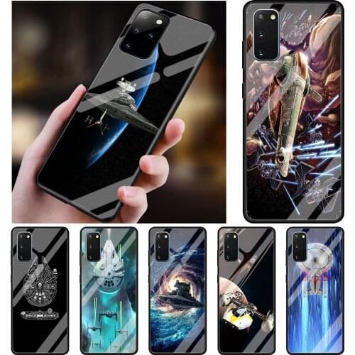 War space ship star Tempered Glass Phone Case for Samsung Galaxy S21 S20 FE Note 10 Lite S10 S9 S8 Plus 20 Ultra 9 S10e Cover