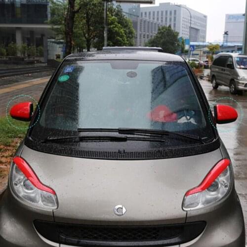Car Rearview Mirror Decorative Case Car Model for 2008-2014 Smart Fortwo 451 Car Mirror Accessories A Pair of Mirror Housings