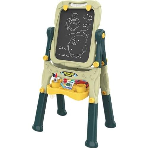 Children Drawing Board Magnetic Dust-free Small Blackboard Multi-function Baby Writing Whiteboard Bracket Graffiti Erasable Ease