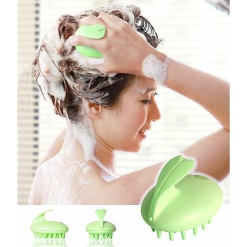 Electric scalp head shampoo round hair silicone scalp massage shampoo massage comb scalp massager vibration brush