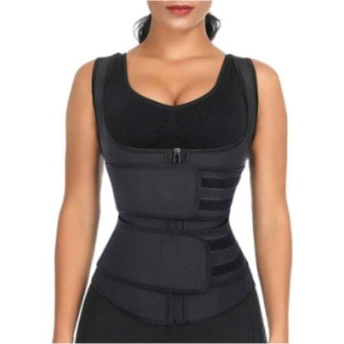 Hot-selling Wide-strap Neoprene Corset, Sweating Waist Support, Tight-fitting Double-belt Sports Vest In Stock
