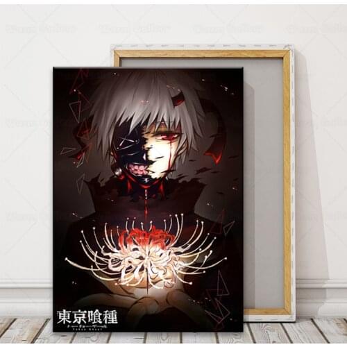 Japanese anime canvas paintings and posters Tokyo Ghoul wall art pictures for living room and bedroom decoration