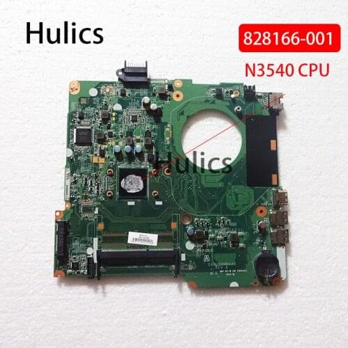Hulics Original FOR HP Pavilion 15-F Laptop Motherboard 828166-601 828166-001 828166-501 DA0U8AMB6A0 With N3540 CPU mainboard