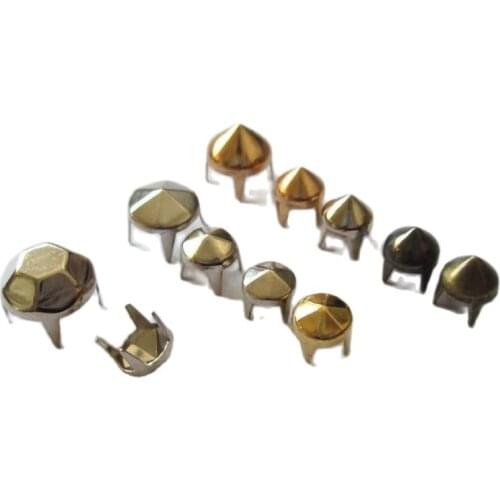 Polyhedron garment rivet claws stud for bag, shoe,jeans, leather,chocker diy craft chocker decoration accessory