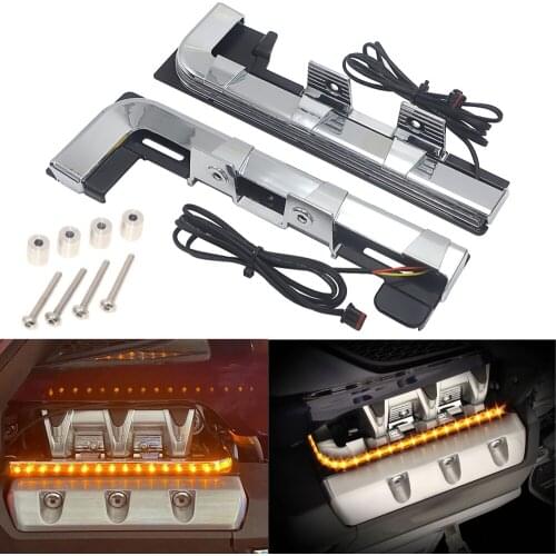 Motorcycle Accessorie Chrome LED Engine Turn Signal Lighting Panels For Honda Goldwing GL1800 GL 1800 F6B 2018 2019 2020 2021