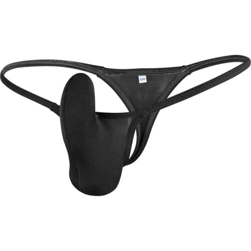 Mens Thongs Penis Pouch Sleeve Soft Stretch Milk Silk G Strings Jockstrap Sexy Gay Men Underwear