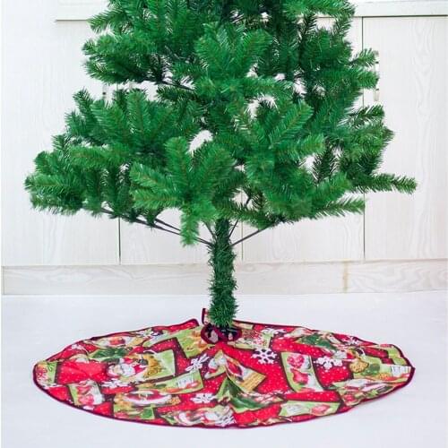 Christmas Apron Floor Mat Christmas Decorations Printed Tree Dress 90cm Cartoon 90c Christmas Decorations Multi Color Tree Skirt