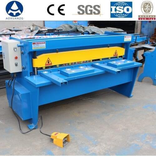 Manufacturer Electric Shearing Machine, Cutting Shear, Guillotine Cutter for 3 MM Thickness Iron and Aluminum Sheet Cut Forming