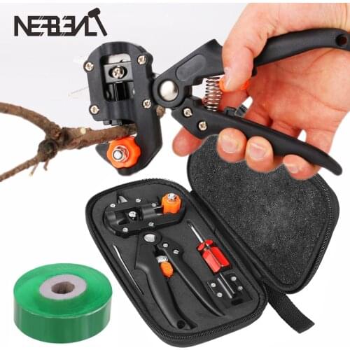 Garden Grafting Pruner Chopper Vaccination Secateurs Pruning Cutting Shears Grafting Tool Graft Film Tape Dropshipping