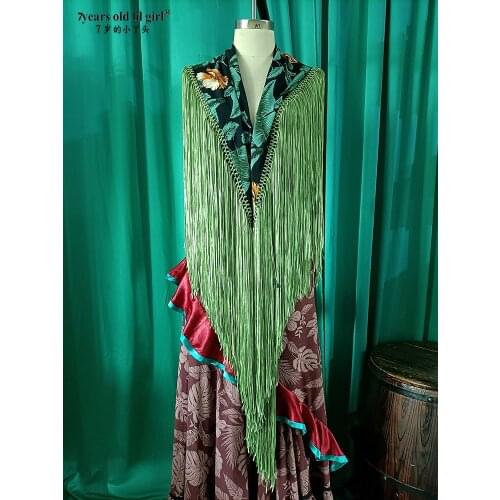 Flamenco Scarf from Spain Stole Shoulder Cloth Flamenco-Tuch CB57