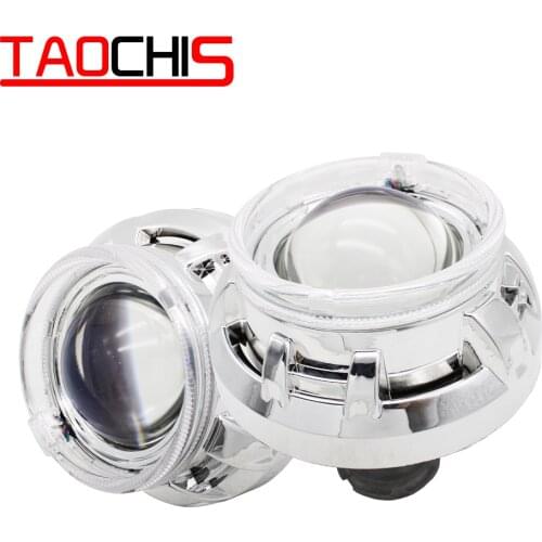 TAOCHIS 3.0 Inch Bi Xenon Projector Lens Kit for HELLA With Shroud APP Control Angel Devil Eyes Modify Head Light