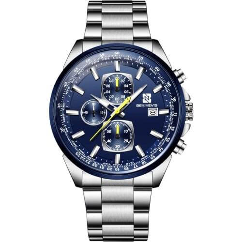 Top Luxury Brand Fashion Quartz Men Watch Waterproof Chronograph Business Wristwatch Relogio Masculino Qw030