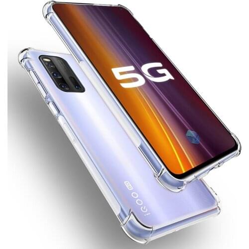 VIVO IQOO 7 5 X60 Pro Neo 3 U3 Antiskid Silicon Soft Back Cover Case For Vivo Y51 2020 Y30 Y52S Soft Shockproof Protection Case