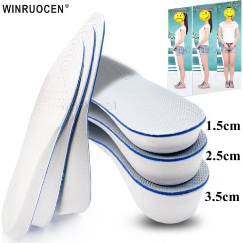 WINRUOCEN Invisiable Height Increase Insoles EVA Breathable For Men/Women 1.5-3.5cm Up Comfortable Insoles Shoe Accessories