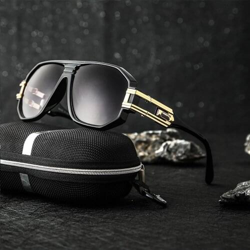 Yvan Metal Retro Coating Eyewear UV 400 Women Men Sunglasses Sun Glasses Steampunk Vintage Fishing Brand Designer Big Box Tide
