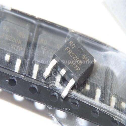 10PCS/LOT NWE IRFR220N FR220N TO-252 200V 5A SMD Transistor
