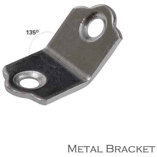 135 degree 1.6mm thick zinc plating iron material flower edge metal corner bracket for board connect