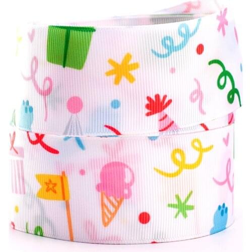 10yards Grosgrain / satin ribbon -lovely cartoon pattern printed ribbon