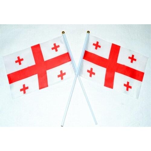 14 * 21 cm Georgia hand signal waving flag small banner flags