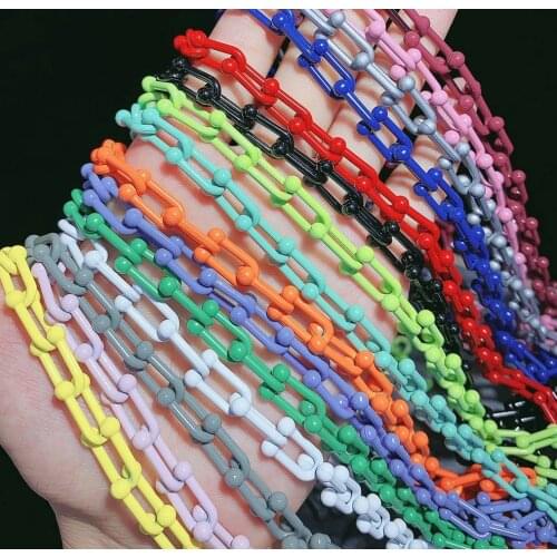 3Meters,High quality Mix Color Enamel Chains,U Linked Chain metal Jewelry,Colorful Chain Link, For Necklace Chain Jewelry Making