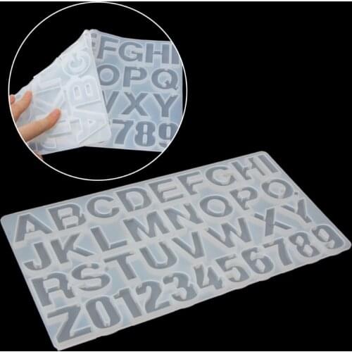 36PCS Handmade Jewelry Making Tool Alphabet Letters Numbers DIY Silicone Mould Dried Flower Resin Decorative DIY Hand Crafts