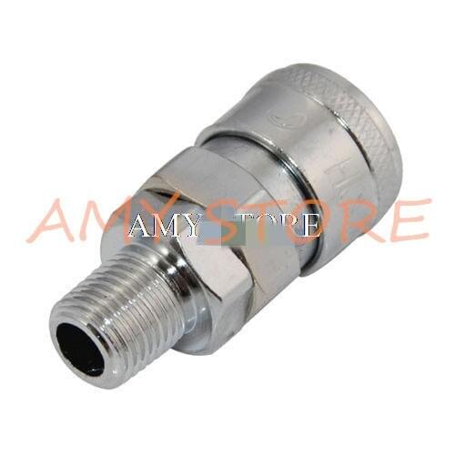 5pcs 1/4" Air Hose Quick Release Disconnect Coupling Connector Fittings Male Threaded SM-20