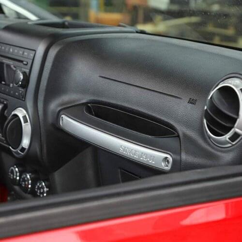 Car Passenger Side Co-Pilot Grab Handle Storage Box Organizer for 2011-2018 Jeep Wrangler JK Car Accessories